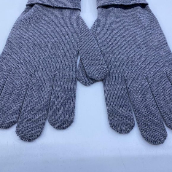 New Louis Vuitton 100% Wool Gray Horizon Gloves - Picture 5 of 9